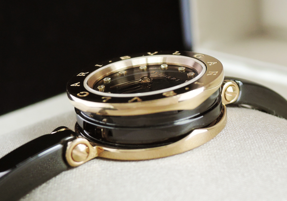 ブルガリ BVLGARI B-zero1 BZ23BSGCC/12.S 12Pダイヤ ブラック レディース クオーツ 時計 cz4229のイメージ画像