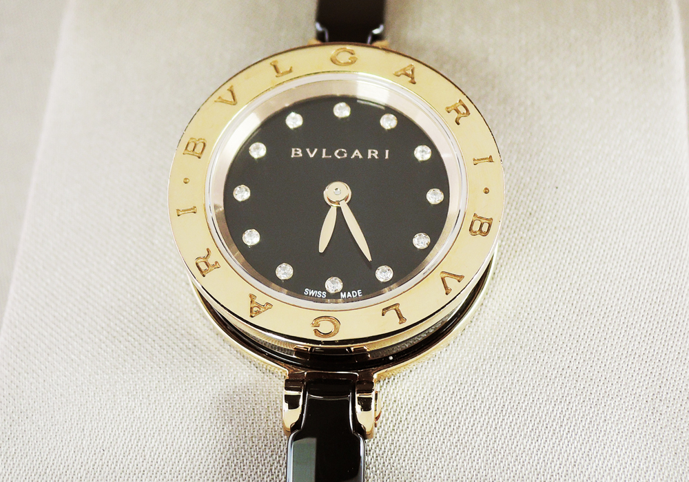 ブルガリ BVLGARI B-zero1 BZ23BSGCC/12.S 12Pダイヤ ブラック レディース クオーツ 時計 cz4229のイメージ画像