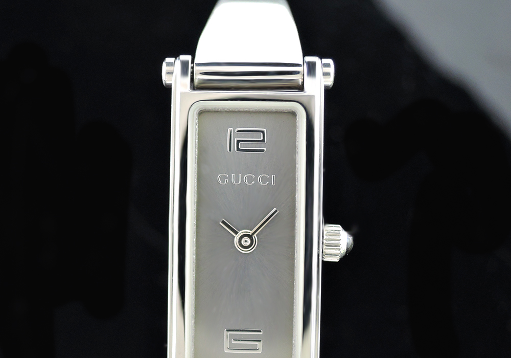 グッチ GUCCI 1500L レディースウォッチ 腕時計 バングルタイプ グレー文字盤 cz3539 - トケナビ - 手数料無料の時計専門