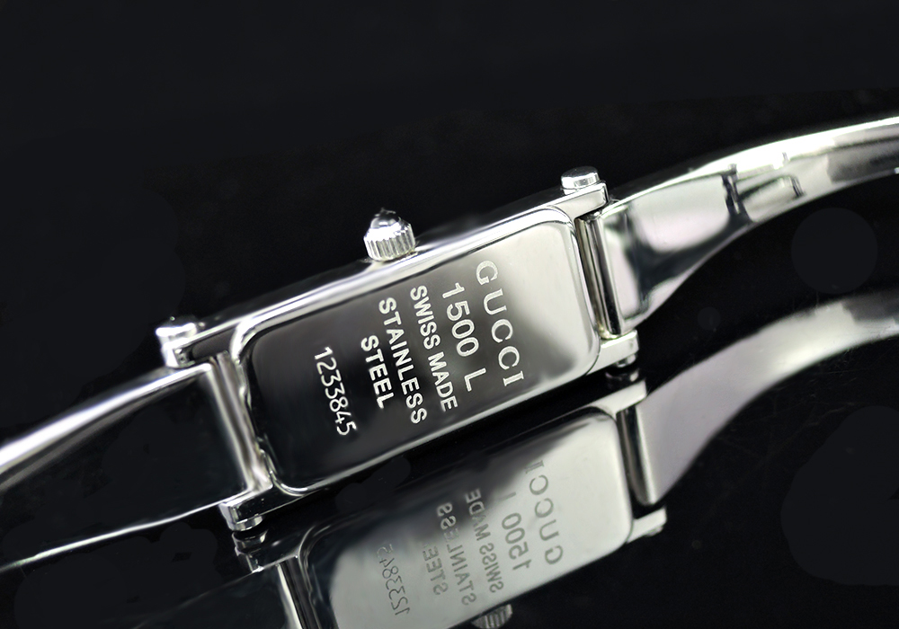 グッチ GUCCI　1500L レディースウォッチ 腕時計 バングルタイプ グレー文字盤 cz3539のイメージ画像