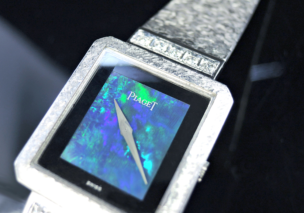 ピアジェ PIAGET 18KWG 手巻き ブラックオパール文字盤 ブレスダイヤ アンティーク IT4526のイメージ画像