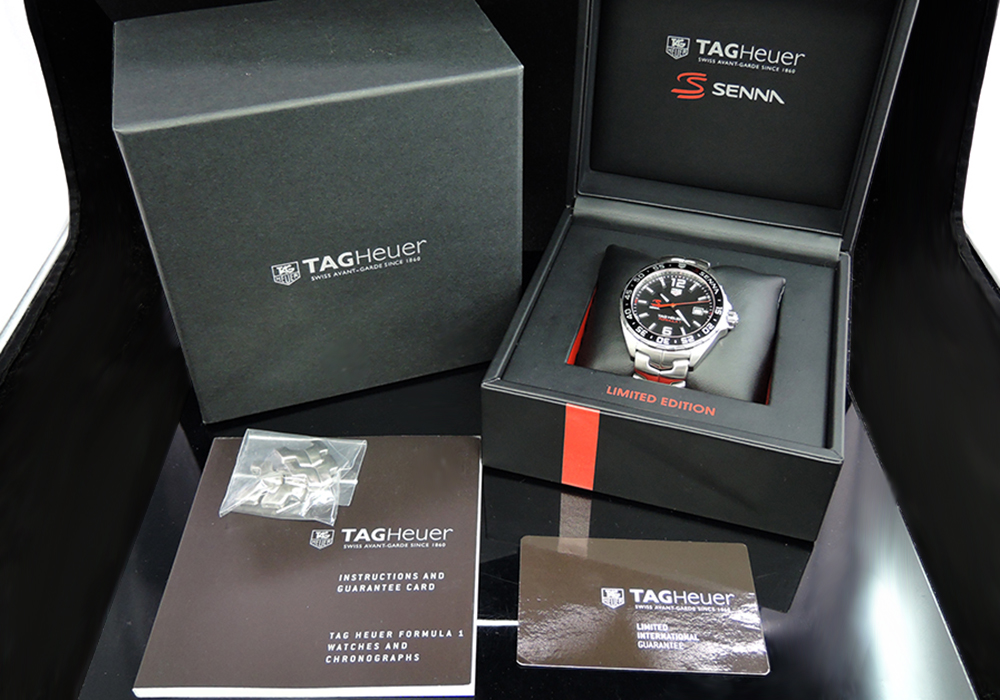 ◎タグホイヤー TAG HEUER フォーミュラ1 アイルトン・セナ エディション WAZ1012.BA0883 メンズ腕時計 クオーツ式 稼動 保証書有 cz4751 のイメージ画像