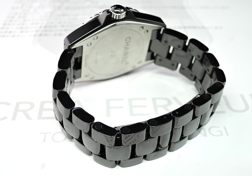 ■シャネルCHANEL J12 黒セラミック 自動巻 メンズ腕時計 稼動 付属品有 WO984のイメージ画像