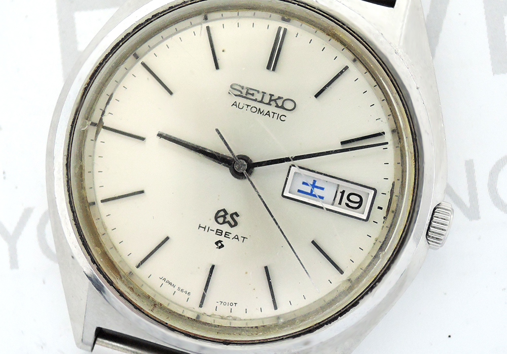 ■セイコーSEIKO ハイビート HI-BEAT 5646-7010 メンズ腕時計 自動巻 シルバー  WO1031のイメージ画像