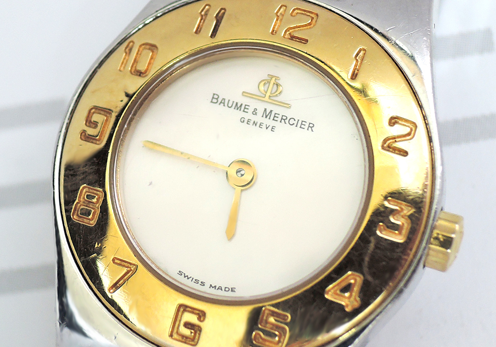 ボーム＆メルシェBAUME&MERCIER リネア MV045203 レディース腕時計 シェル文字盤 コンビ WO808 - トケナビ