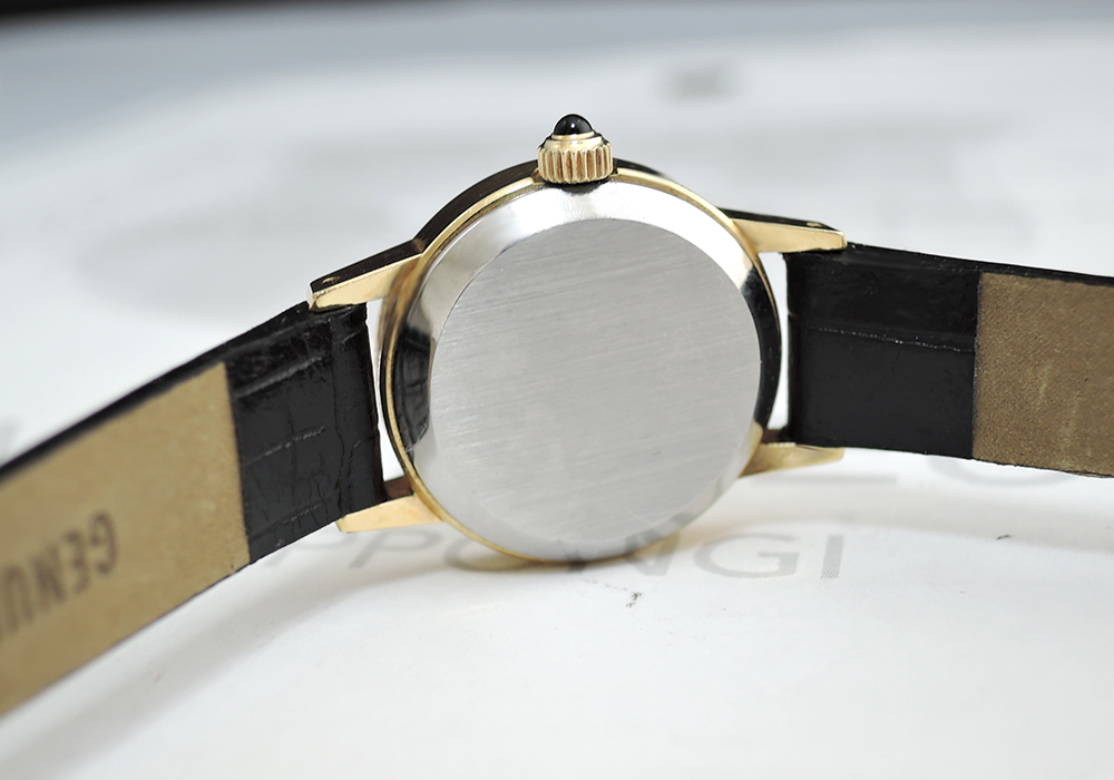 オメガOMEGA デビルDE VILLE レディース腕時計 手巻き ゴールド文字盤 