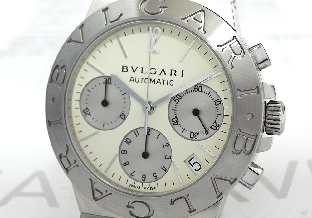 ブルガリBVLGARI スポーツクロノ CH35S 白文字盤 自動巻 CF4859 のイメージ画像