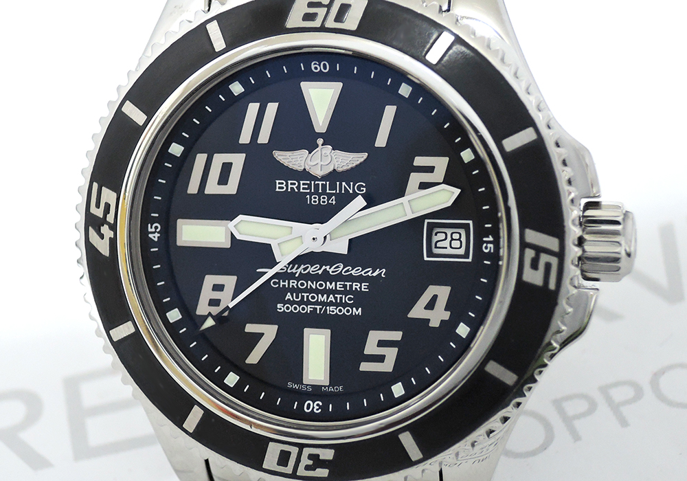 ブライトリングBREITLING スーパーオーシャン42 A17364 自動巻 黒文字盤 CF4852のイメージ画像