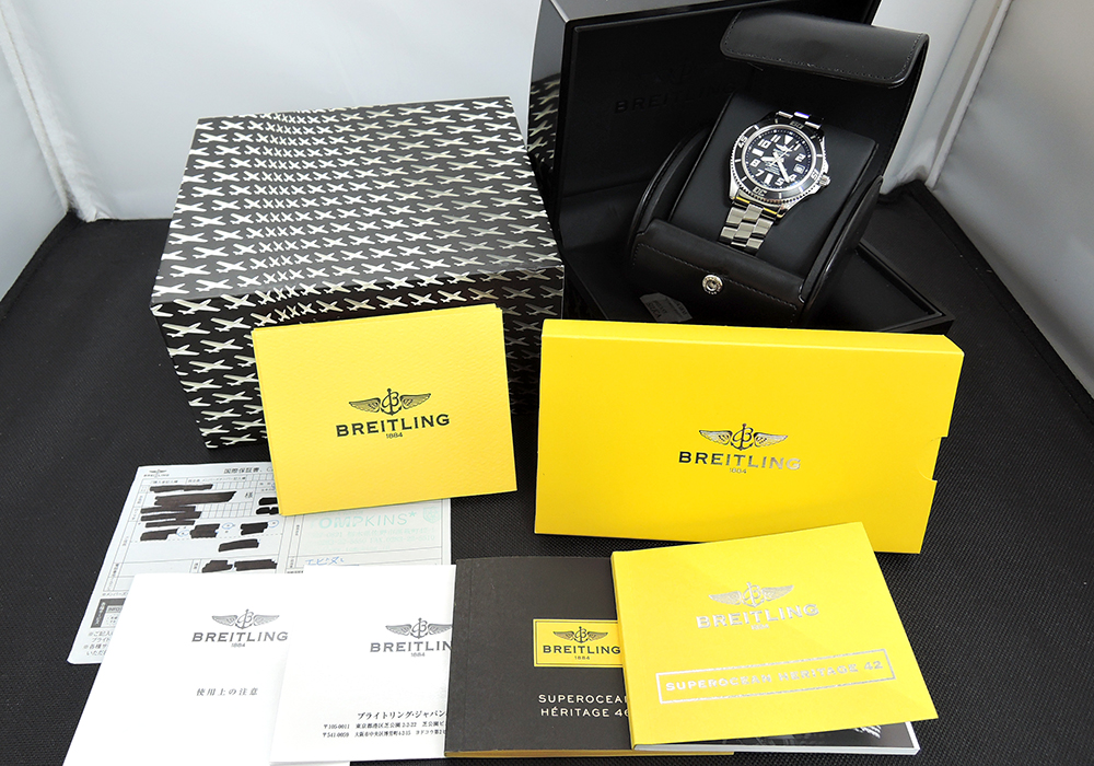 ブライトリングBREITLING スーパーオーシャン42 A17364 自動巻 黒文字盤 CF4852のイメージ画像