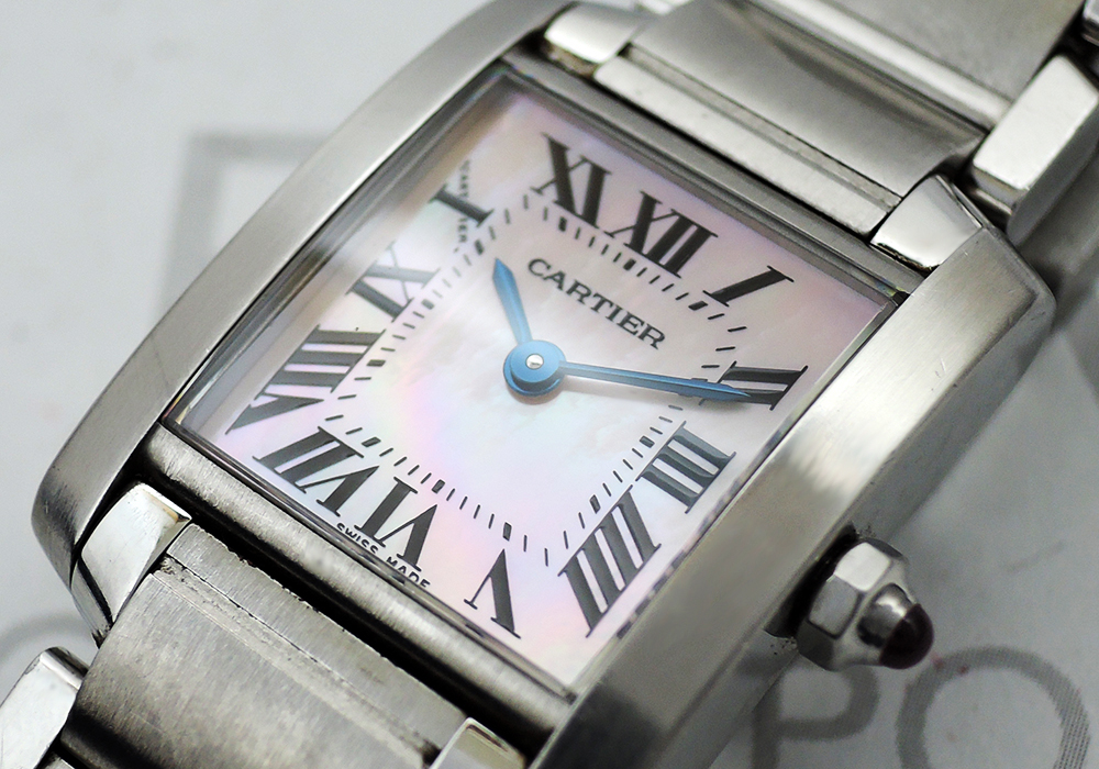 カルティエCartier CARTIER タンクフランセーズSM W51208Q3 ピンクシェル文字盤 クォーツ CF4873のイメージ画像