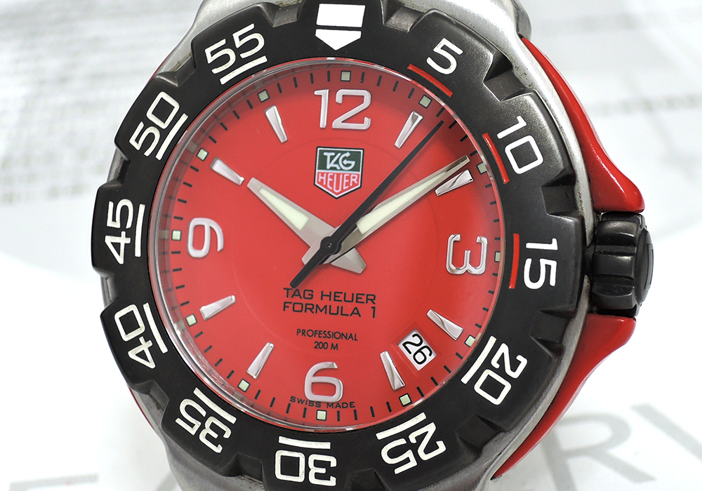 タグホイヤー WAC1112 フォーミュラ1 デイト メンズ腕時計 ブラック