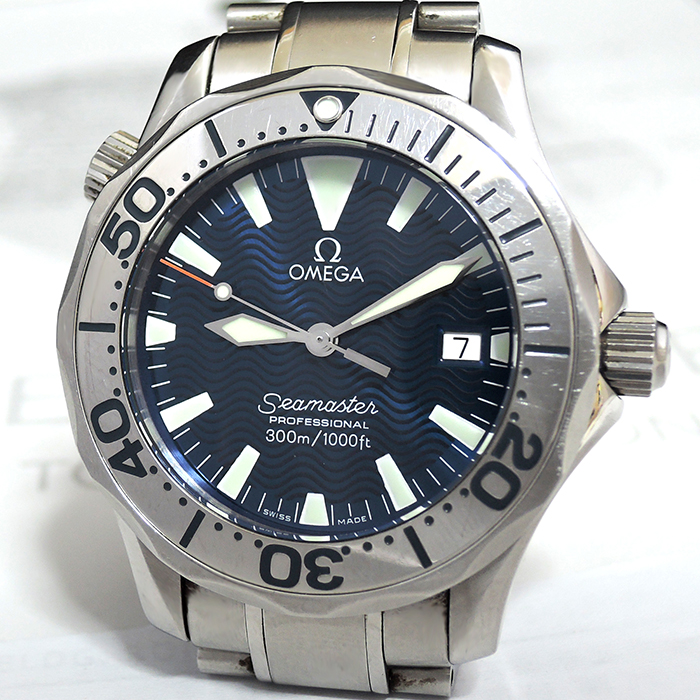 オメガOMEGA シーマスター プロフェッショナル300 青文字盤 メンズ腕時計 クォーツ CZ4793のイメージ画像