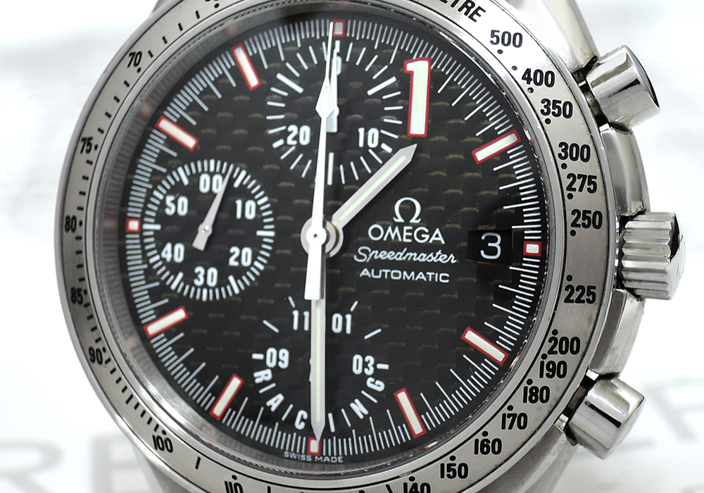 オメガOMEGA スピードマスター シューマッハ限定モデル 3519.50 自動巻 クロノグラフ 保証書有 CF4887 - トケナビ -  手数料無料の時計専門マーケットプレイス ロレックス、オメガ等ブランド時計