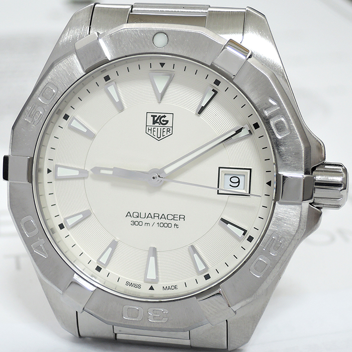 TAG Heuer アクアレーサー クオーツ SS ブラック文字盤