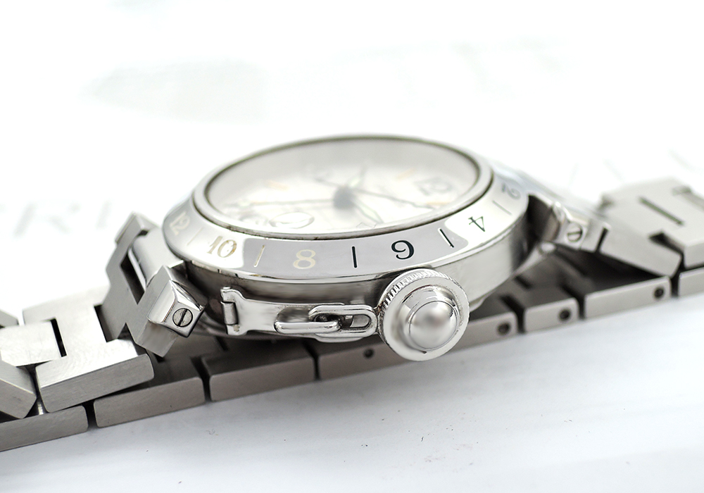 カルティエCartier パシャC メリディアンGMT 自動巻 腕時計 ボーイズ シルバー文字盤 CF4867のイメージ画像