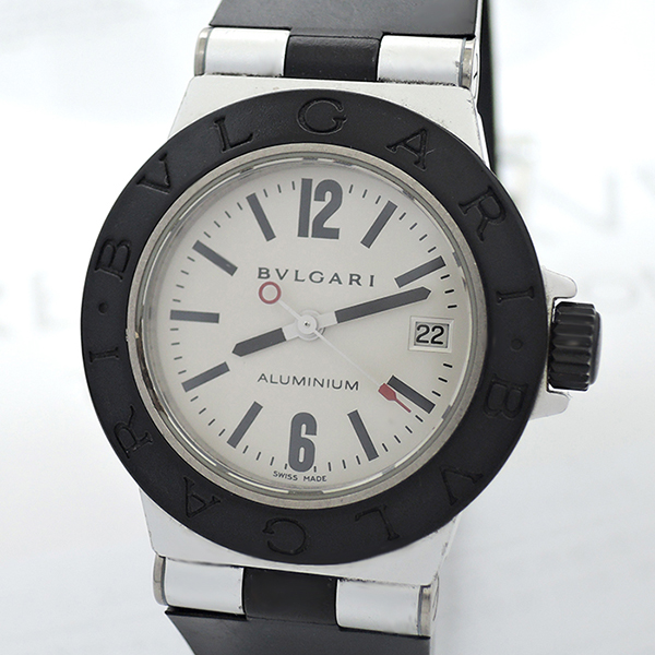 ブルガリBVLGARI アルミニウム AL29TA レディース腕時計 クォーツ CF4872 - トケナビ - 手数料無料の時計専門マーケット