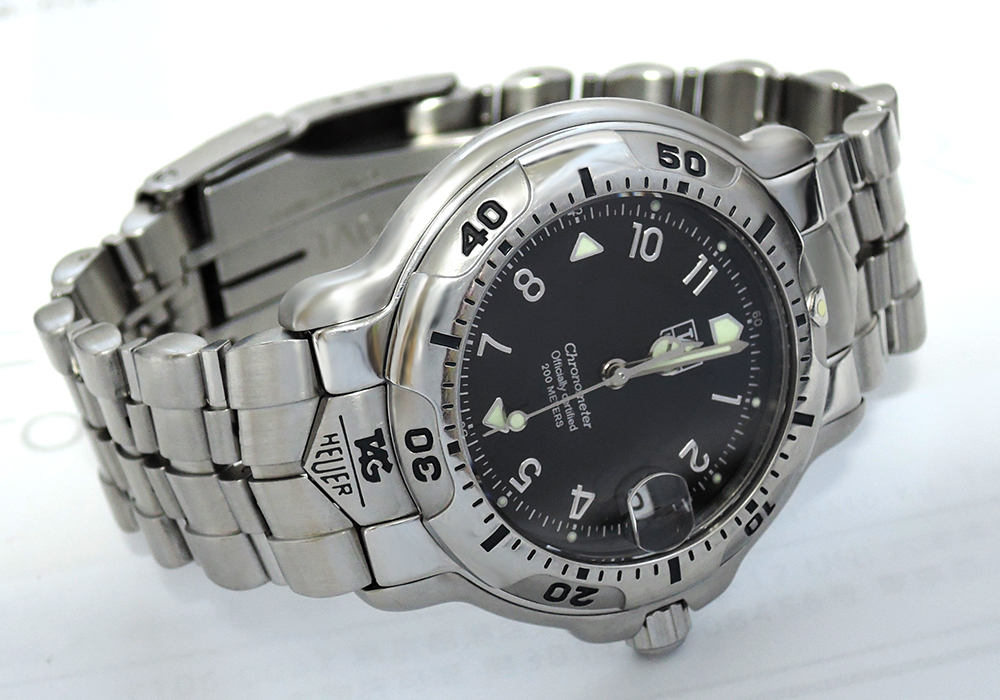 タグホイヤーTAG HEUER 6000シリーズ WH5113-K1 黒文字盤 自動巻 メンズ時計 CF4915 - トケナビ -  手数料無料の時計専門マーケットプレイス ロレックス、オメガ等ブランド時計