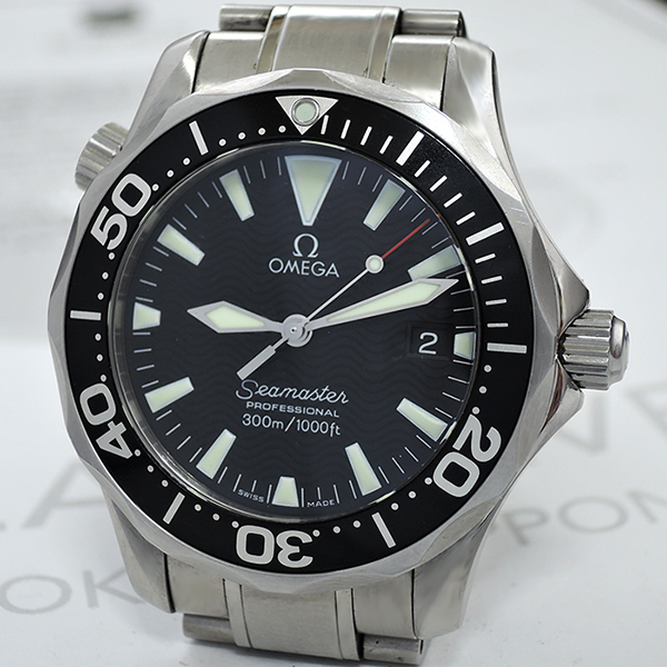 オメガOMEGA シーマスター プロフェッショナル300m 2262.50 ボーイズ腕時計 クォーツ 保証書有 CF4930
