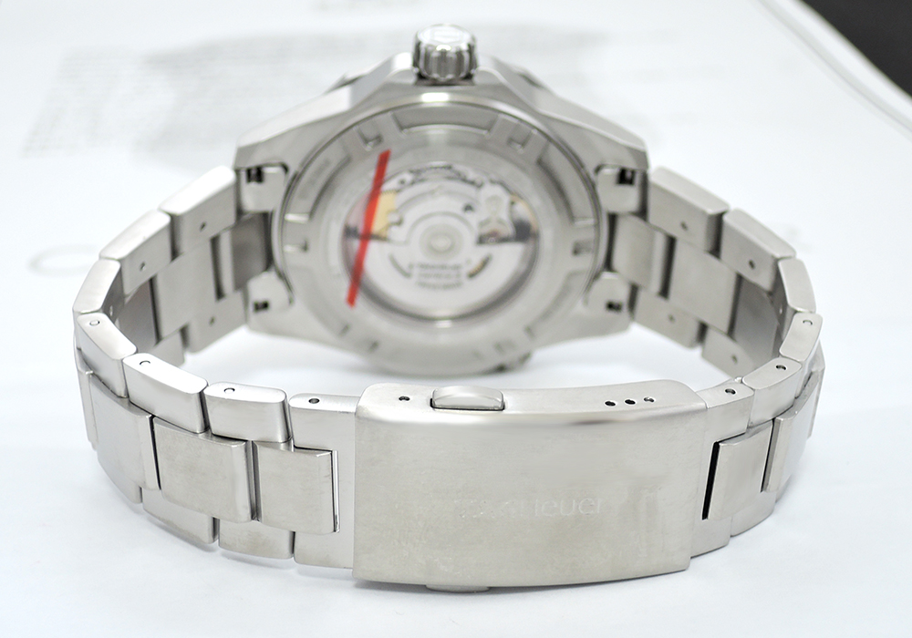 タグホイヤー TAG HEUER アクアレーサー500m  WAJ2150.BA0870 PGｘSS メンズ腕時計 自動巻 研磨仕上げ 美品 CF4902のイメージ画像