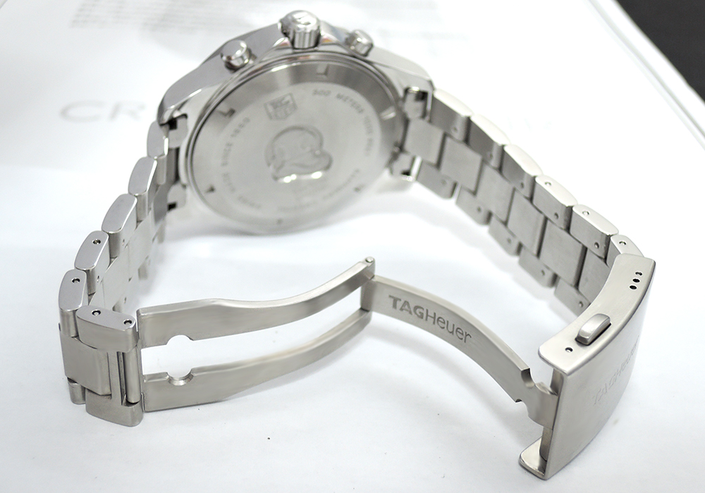 タグホイヤー TAG HEUER アクアレーサー300m クロノグラフ グランドデイトCAF101B.BA0821 白文字盤 メンズ腕時計 クォーツ CF4922のイメージ画像