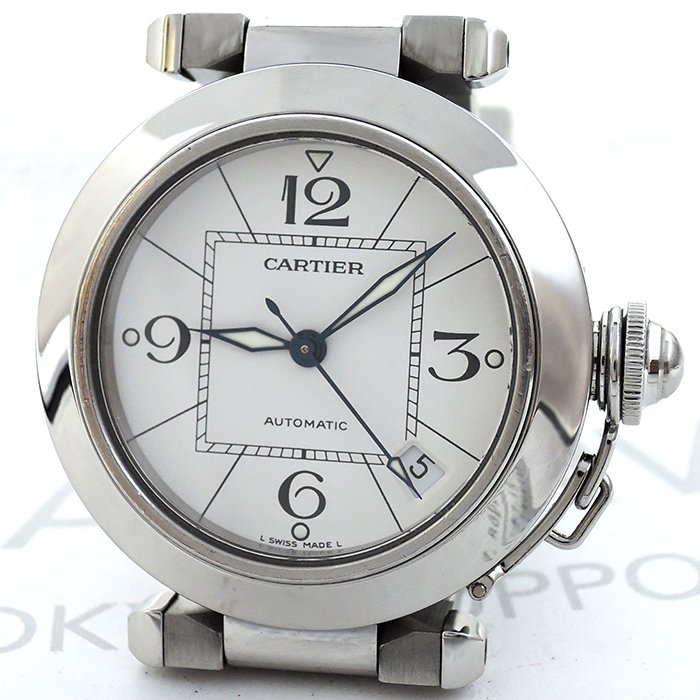 カルティエCartier パシャC 自動巻 腕時計 ボーイズ SS 白文字盤 CF4954