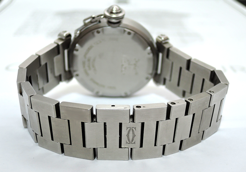カルティエCartier パシャC ビックデイトW31055M7 自動巻 腕時計 ボーイズ SS 白文字盤 CF5100のイメージ画像