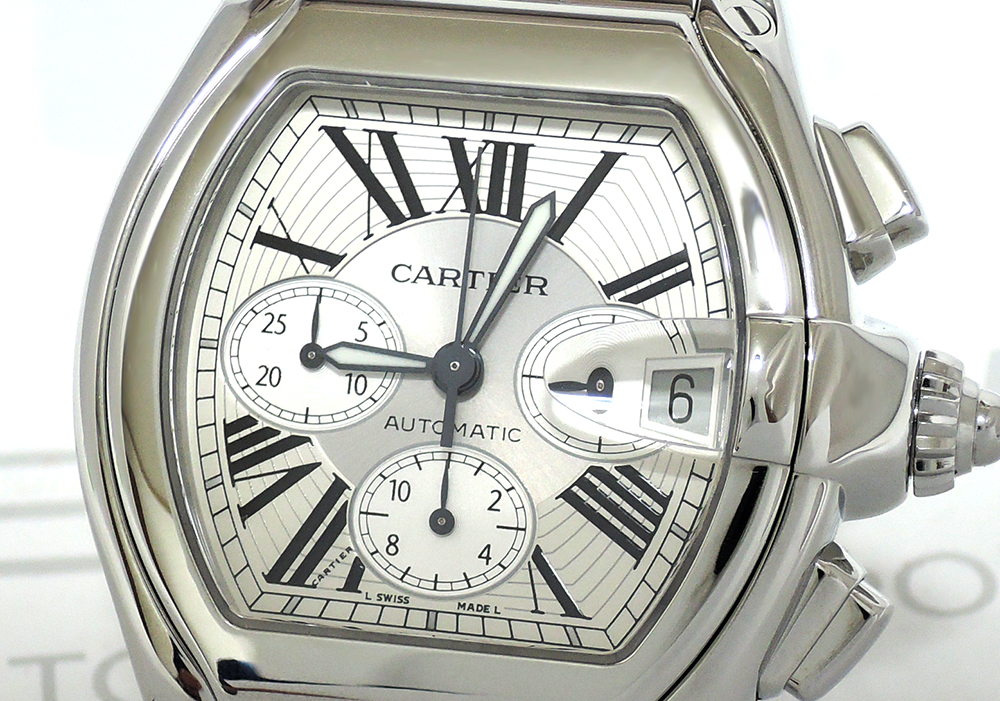 カルティエCartier ロードスター W62019X6 自動巻 クロノグラフ メンズ腕時計 CF5228のイメージ画像
