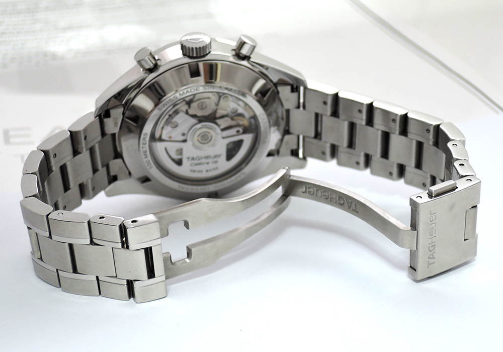 タグホイヤー TAG HEUER カレラCarrera ヘリテージクロノグラフ CAS2110 メンズ腕時計 自動巻 黒文字盤 CF5242のイメージ画像