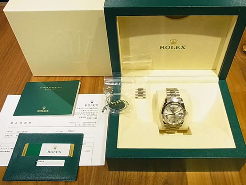 【中古】ロレックス　デイデイト 40　ホワイトゴールド　REF.228239　商品No.T2517のイメージ画像