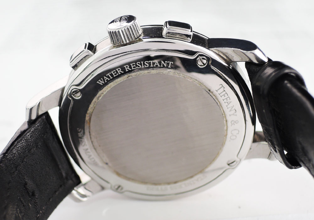ティファニー TIFFANY&CO. マーククロノ 070220454 クロノグラフ メンズ 腕時計 デイト シルバー 文字盤 クォーツ 電池交換済 CF5401 のイメージ画像