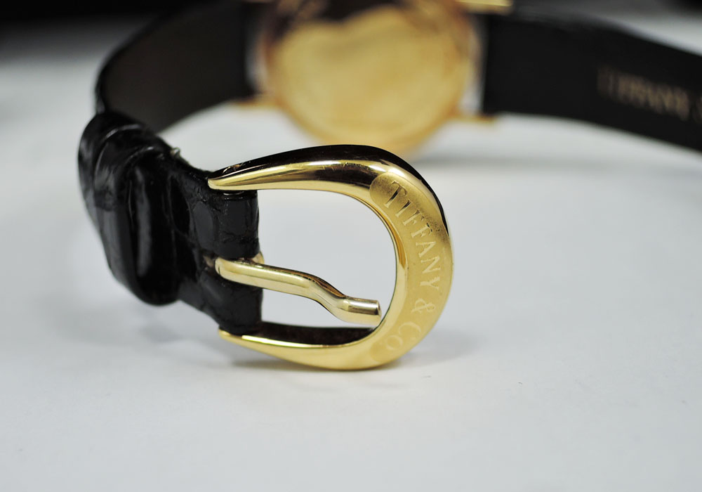 TIFFANY & Co. ティファニー アトラス L6030 K18YG レディース クォーツ 腕時計 ゴールド文字盤 CF5503 のイメージ画像