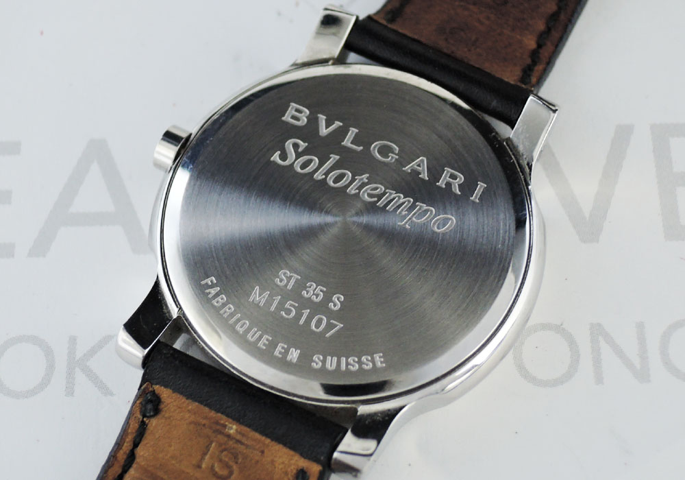ブルガリ BVLGARI ST35S ソロテンポ クォーツ デイト 黒文字盤  CF5523のイメージ画像