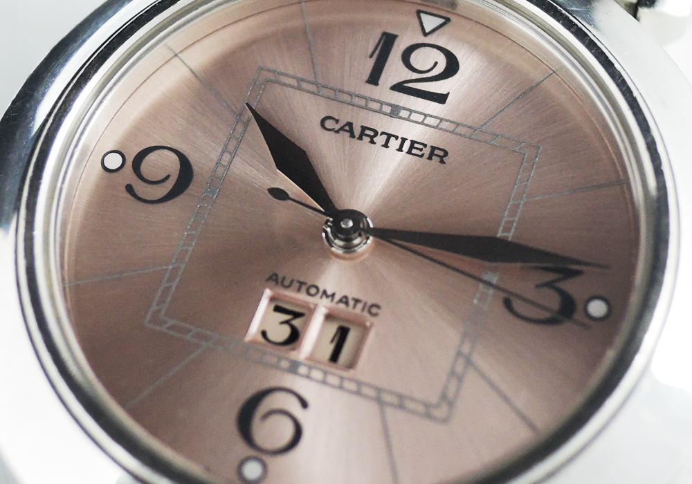 カルティエCartier パシャ 2475 自動巻 腕時計 レディース SS ピンク文字盤 CF5571のイメージ画像