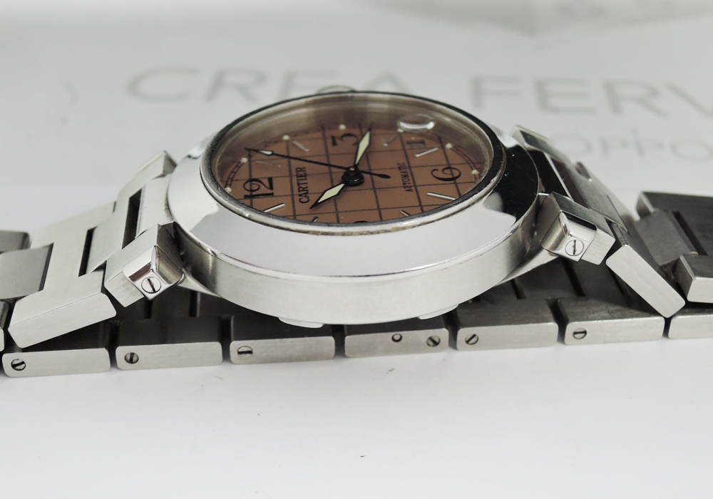カルティエCartier パシャC メリディアン 2324 自動巻 腕時計 レディース SS ピンク文字盤 CF5573のイメージ画像
