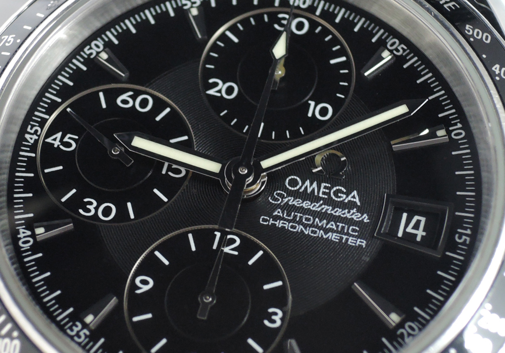 オメガOMEGA スピードマスター デイト 3210.50 クロノグラフ 自動巻 黒文字盤 保証書有 CF5415のイメージ画像