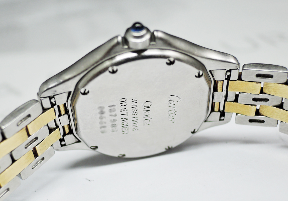 カルティエ Cartier パンテール クーガ  2ロウ SS 18K イエローゴールド クオーツ時計 レディース CF5548のイメージ画像