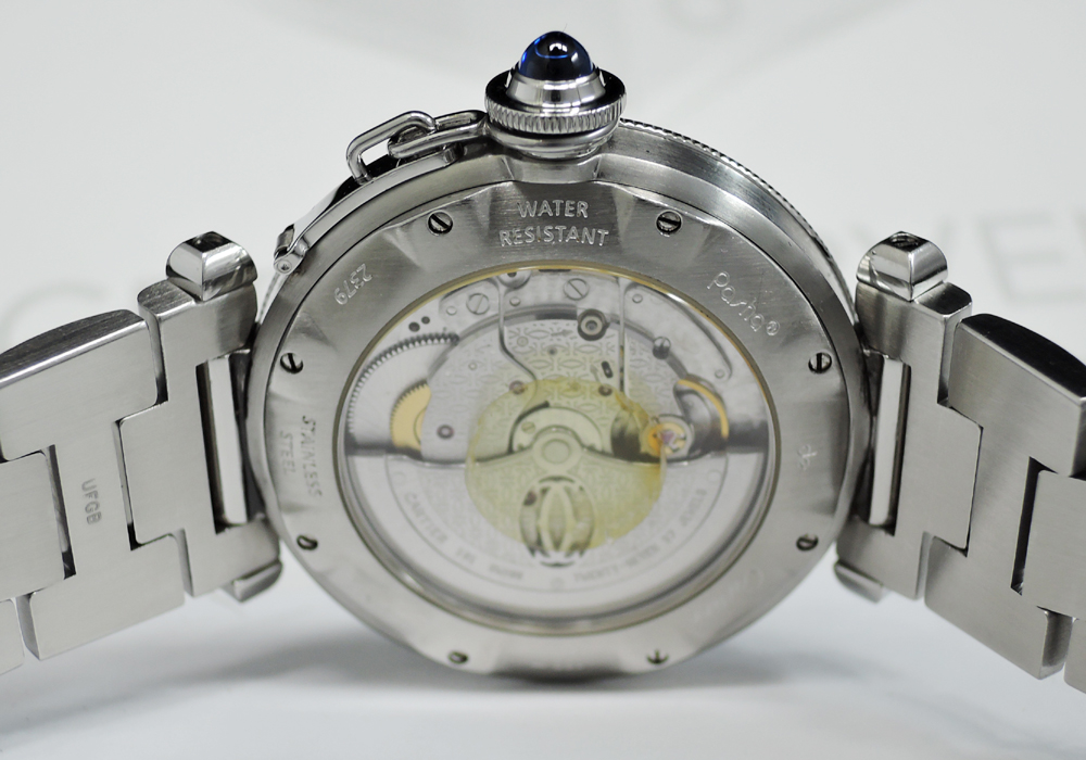 カルティエCartier パシャ38mm 2379 クロノグラフ 自動巻 腕時計 メンズ アイボリー文字盤 ギョーシェ CF5270のイメージ画像