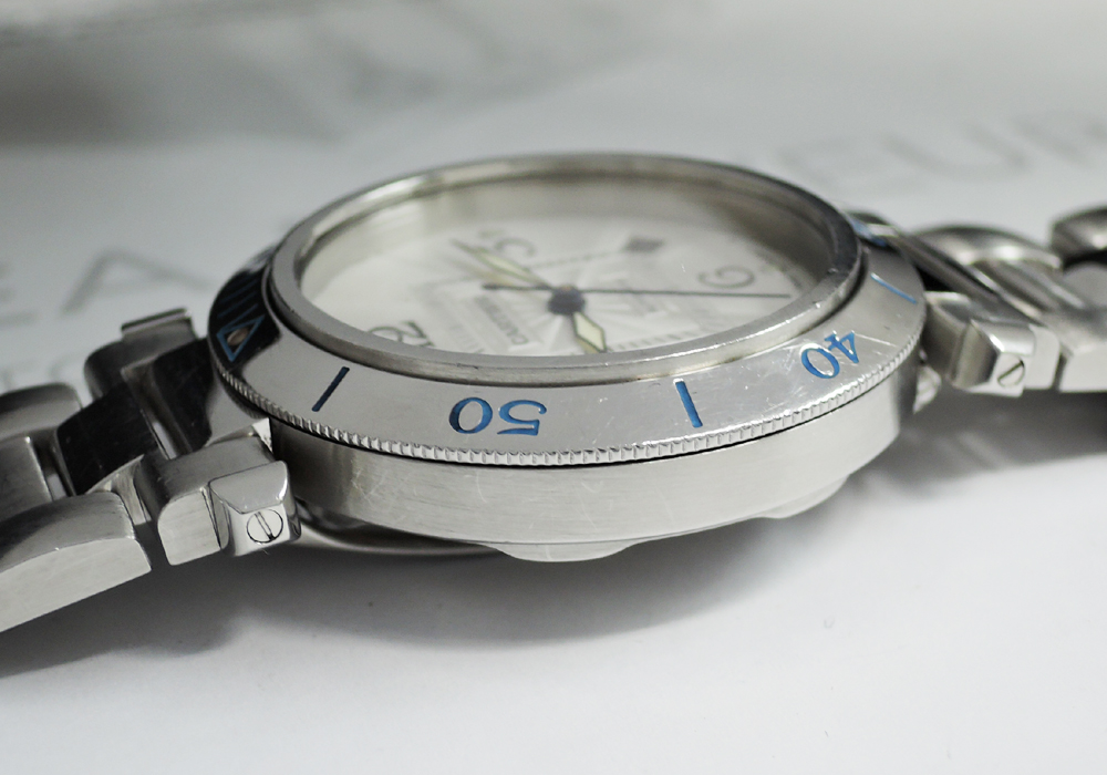 カルティエCartier パシャ38mm 2379 クロノグラフ 自動巻 腕時計 メンズ アイボリー文字盤 ギョーシェ CF5270のイメージ画像