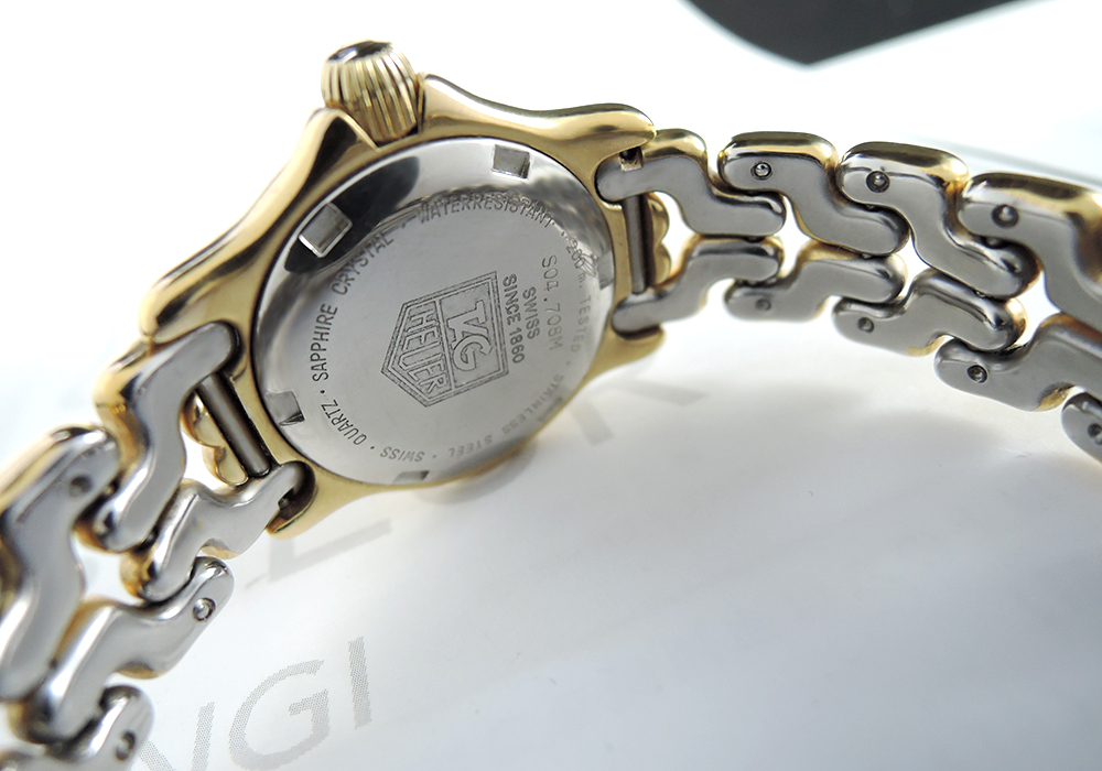 タグホイヤーTAG-HEUER セル SEL 200ｍ S04.708M GP ゴールド クォーツ  レディース腕時計 W812のイメージ画像