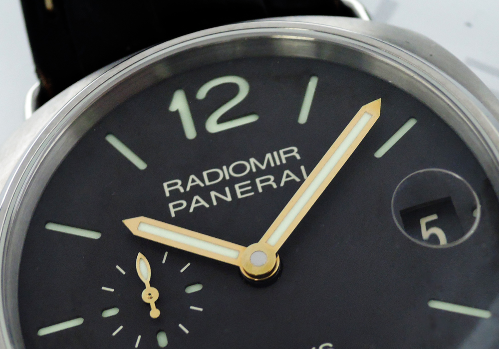 パネライ PANERAI ラジオミール ８デイズ チタニオ PAM00346 保証書 チタンx革 シースルーバック 手巻き メンズ腕時計 IT5790のイメージ画像
