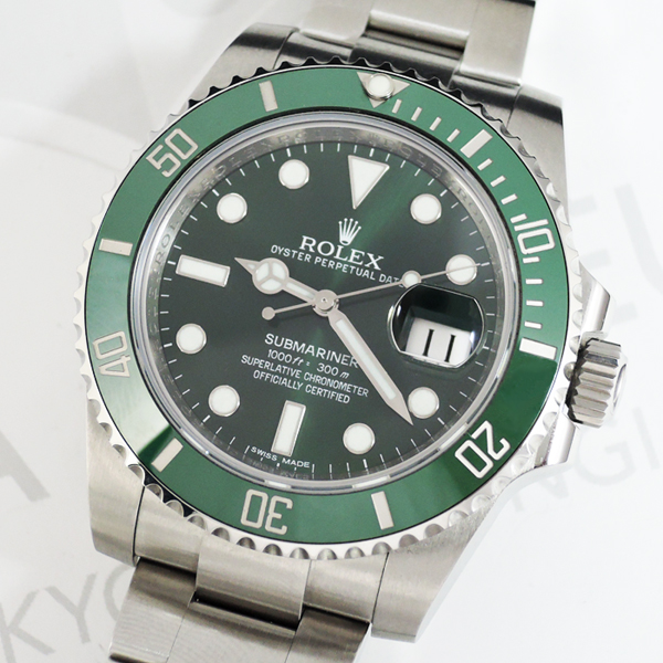 ロレックス ROLEX サブマリーナ グリーンサブ 116610LV ステンレス メンズ腕時計 保証書付 IT5794