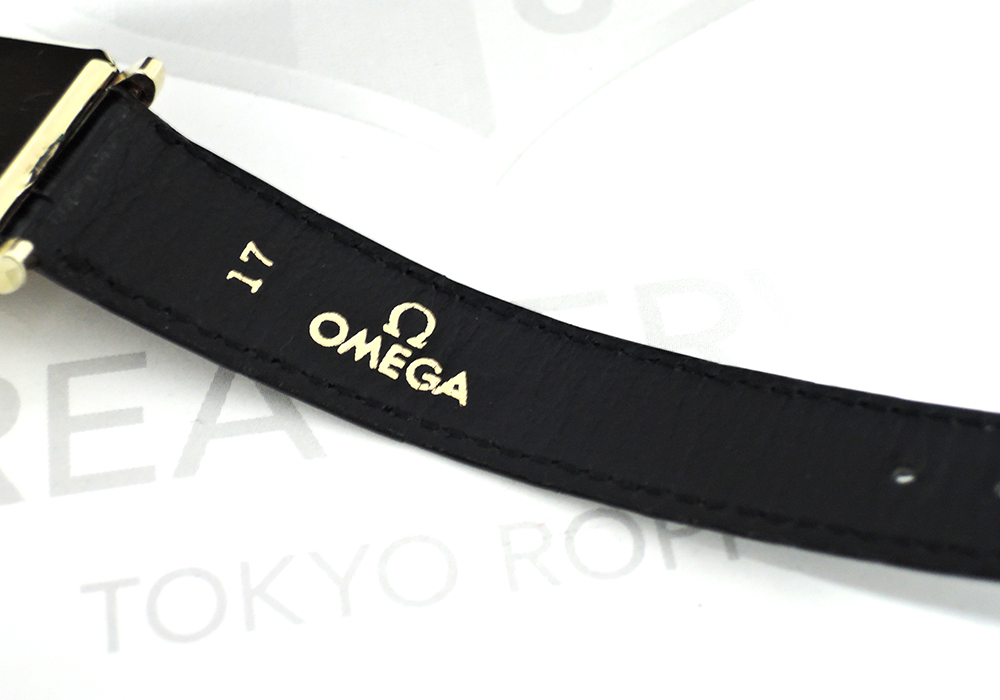 オメガ OMEGA アンティーク 14K メンズ腕時計 手巻き シルバー文字盤 新品純正ベルト 箱 IT5828-11*sのイメージ画像