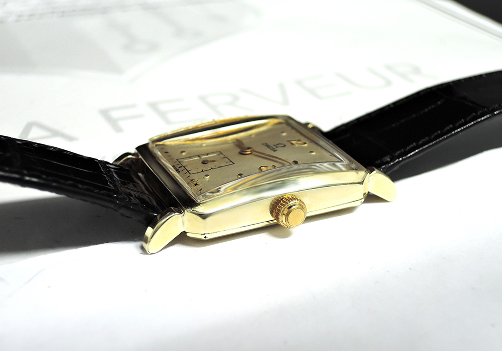 オメガ OMEGA アンティーク 14K メンズ腕時計 手巻き シルバー文字盤 新品純正ベルト 箱 IT5828-11*sのイメージ画像