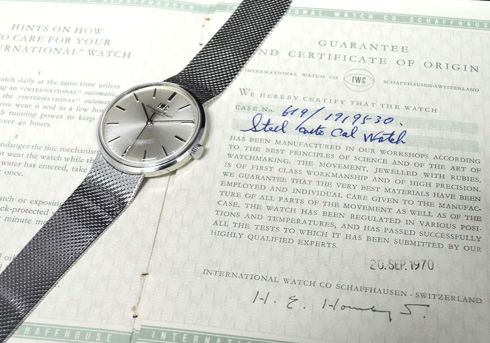 IWC シャフハウゼン クロノグラフ  SS 自動巻 保証書有 メンズ腕時計 IT5830-13*sのイメージ画像