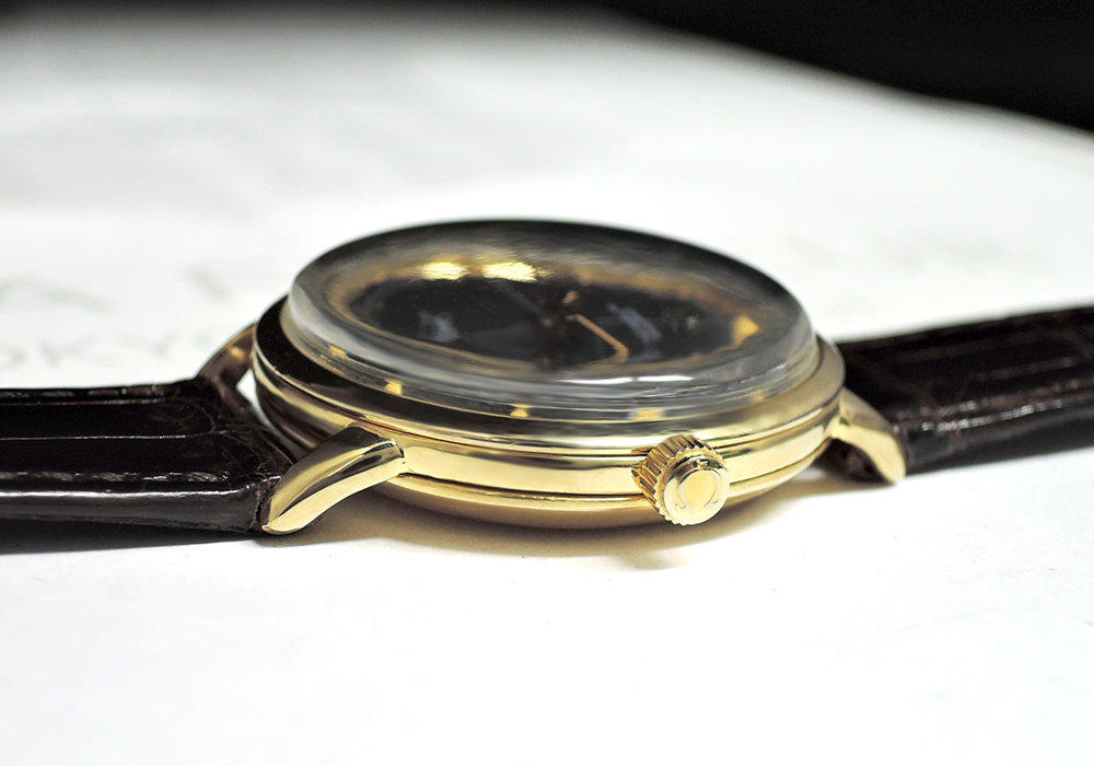 オメガ OMEGA シーマスター K14 メンズ腕時計 自動巻き 黒文字盤 新品純正ベルト IT5836-19*sのイメージ画像