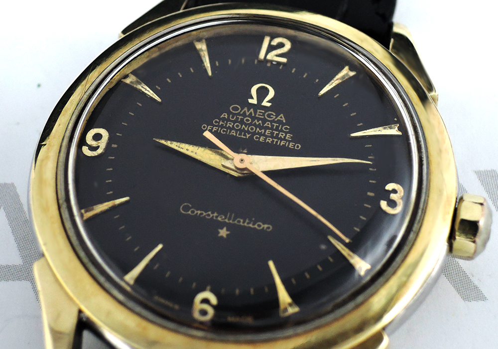 オメガOMEGA コンステレーション 黒文字盤 自動巻 SS メンズ腕時計 IT5838-21*sのイメージ画像