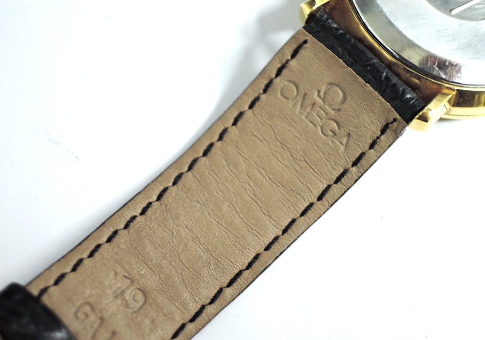 オメガOMEGA デビルDE VILLE アンティーク デイト メンズ腕時計 自動巻 シャンパン文字盤 オメガ純正ストラップ IT5851-34*sのイメージ画像