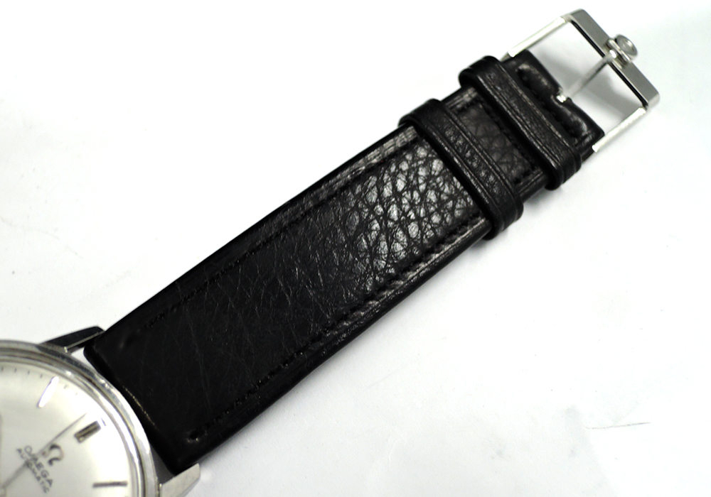 オメガOMEGA シーマスター デイト アンティーク メンズ腕時計 シルバー文字盤 自動巻 SS 純正新品ストラップ IT5854-37*sのイメージ画像