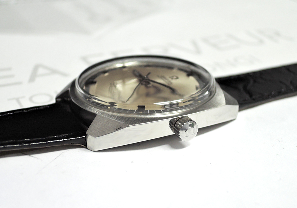 オメガ OMEGA シーマスター コスミック 166022 メンズ腕時計 デイト 自動巻 シルバー文字盤 純正新品ストラップ IT5857-40*sのイメージ画像