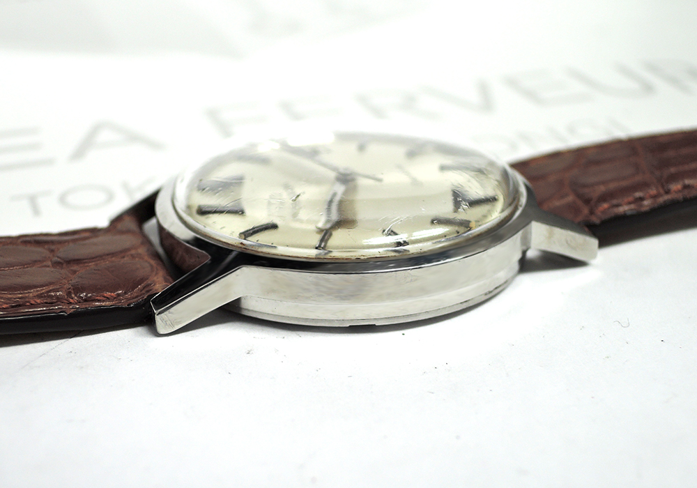 オメガ OMEGA ジュネーブ デイト メンズ腕時計 アンティーク 手巻 シルバー文字盤 ステンレス 純正新品ストラップ IT5858-41*sのイメージ画像